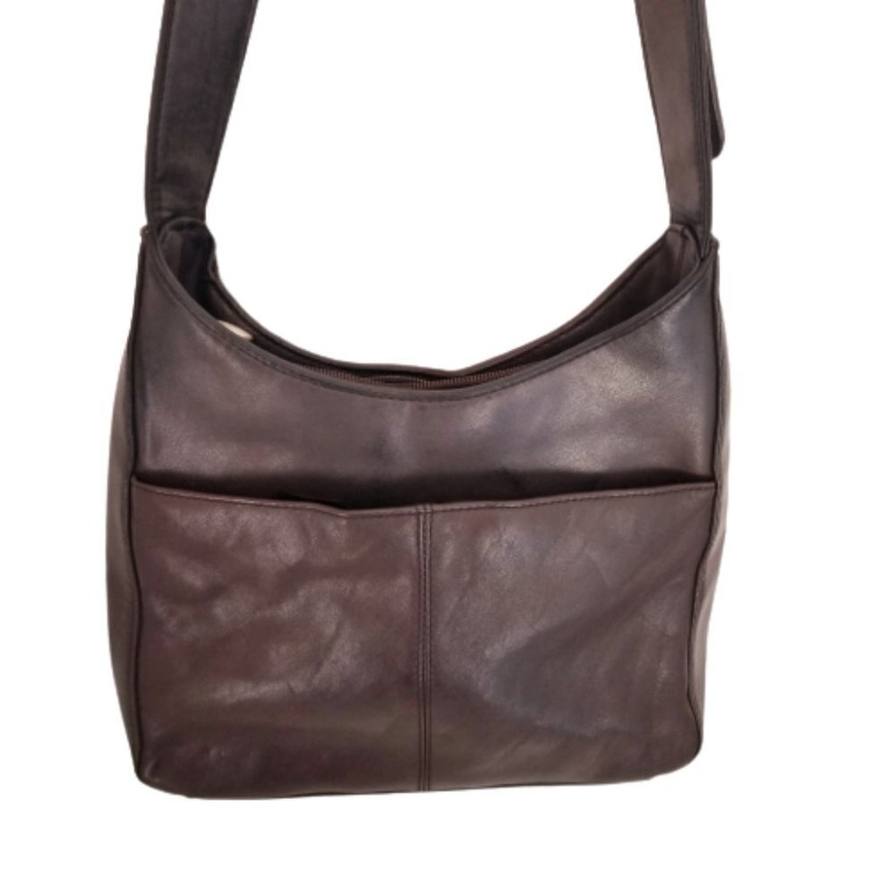 Lisa Loren Leather Vintage Bag Purse - Picture 9 of 10